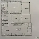 Apartament Bastide 2 - Piscine - Vue - Wifi - 2 Sdb *